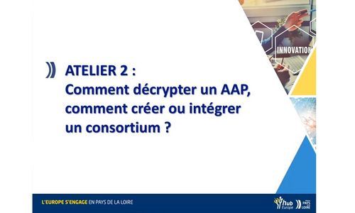 Webinaire Hub Europe - Atelier 2 - J'ai un projet ou une idée de projet (20 avril 2021)